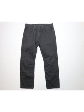 Vintage Y2K Levis 505 Denim Jeans Mens W36 L32 Gray Faded Regular Straight Leg